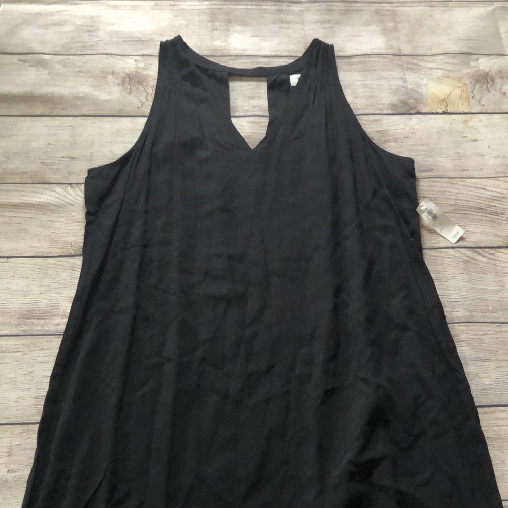 Old Navy Solid Black Summer Dress NWT